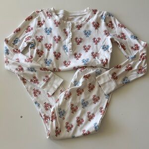 Roller Rabbit Lobster Print Pajama Set 8